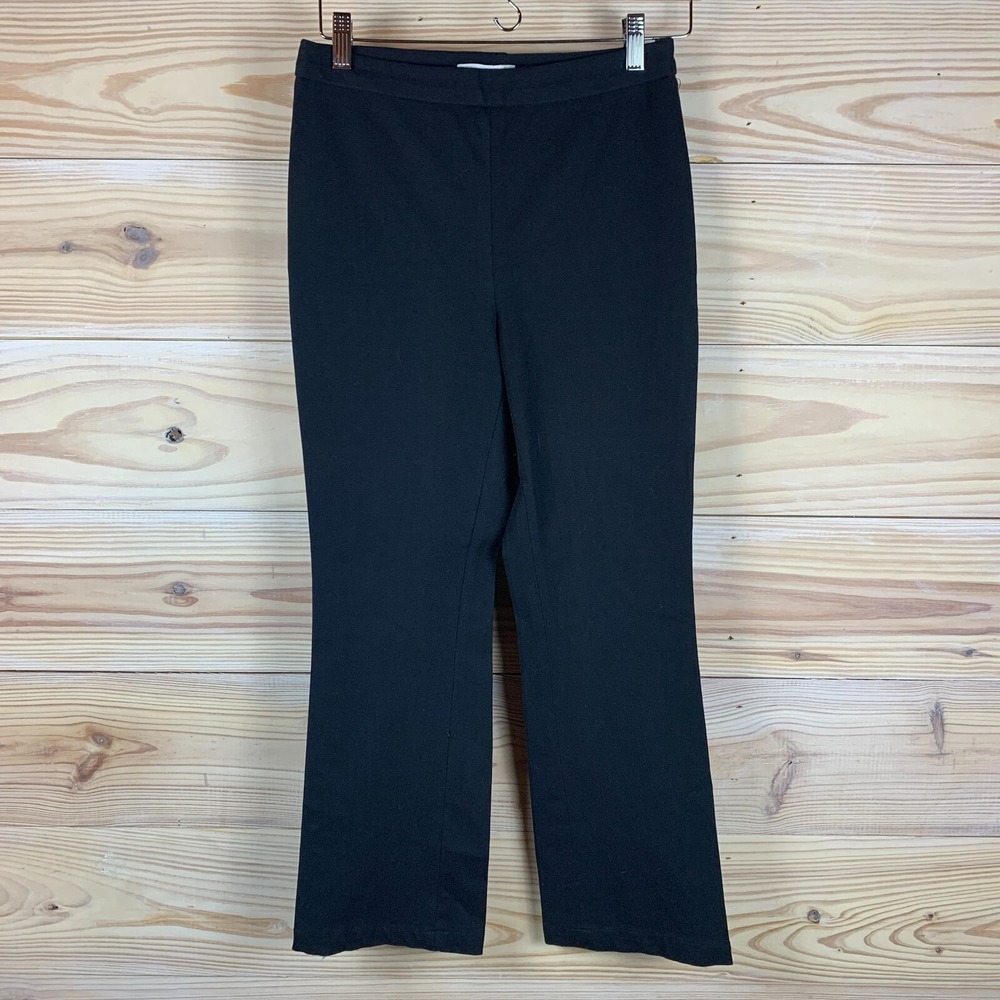 BAILEY 44 Pants Women Small‎ Cropped Straight Black Stretch Career Minimalist